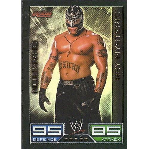 Wwe Slam Attax Rey Mysterio Champion Carte Brillante Rakuten