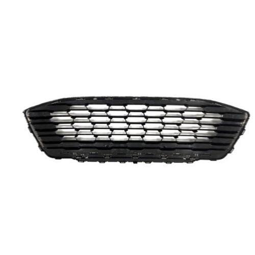 Grille Radiateur Pour Ford Puma Depuis 2019, Cadre Chromée, Noire Lisse, Neuve