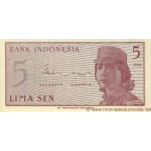 Billet 5 Sen Indonésie 1964