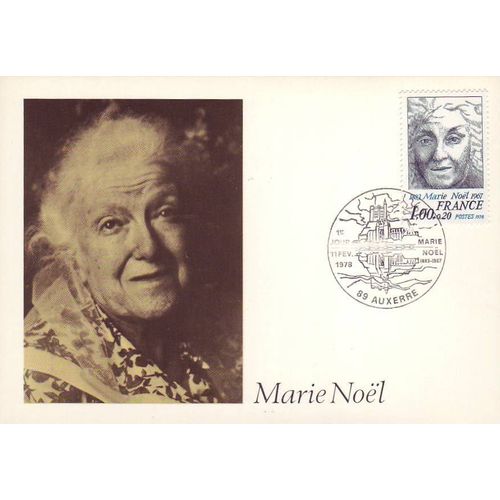 Marie Noel - Auxerre Fdc 1er Jour - Ref 000 112