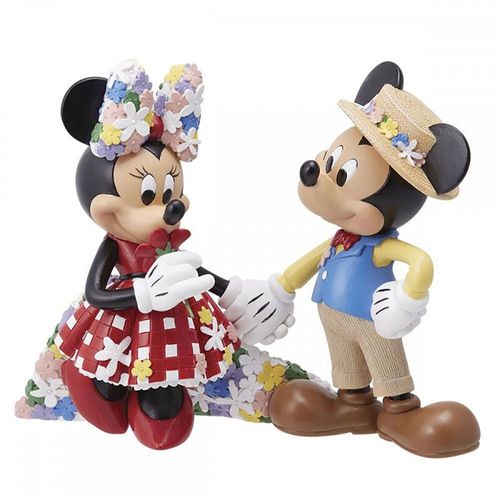 Enesco Figurine Decorative Mickey Minnie Flores 16.5x21x10.5 Cm