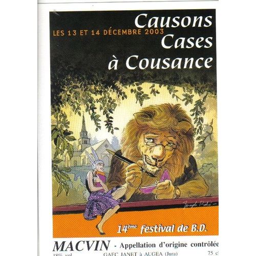 Etiquette Vin Macvin Par Behe Festival Bd Cousance 2003
