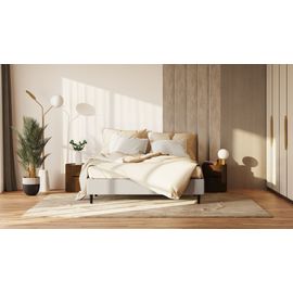 Emma Lit Cocoon Lite 140x190 Cm | Confort Et Praticité | Facile À Assembler | Tissu De Haute Qualité