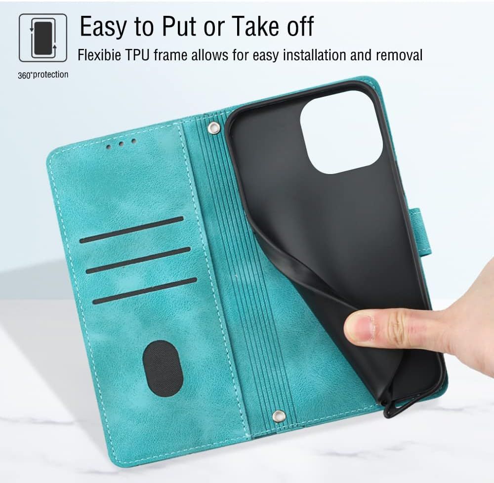 Coque Pour Iphone 6s Plus/6 Plus, Rabat Portefeuille Cuir Et... - 5