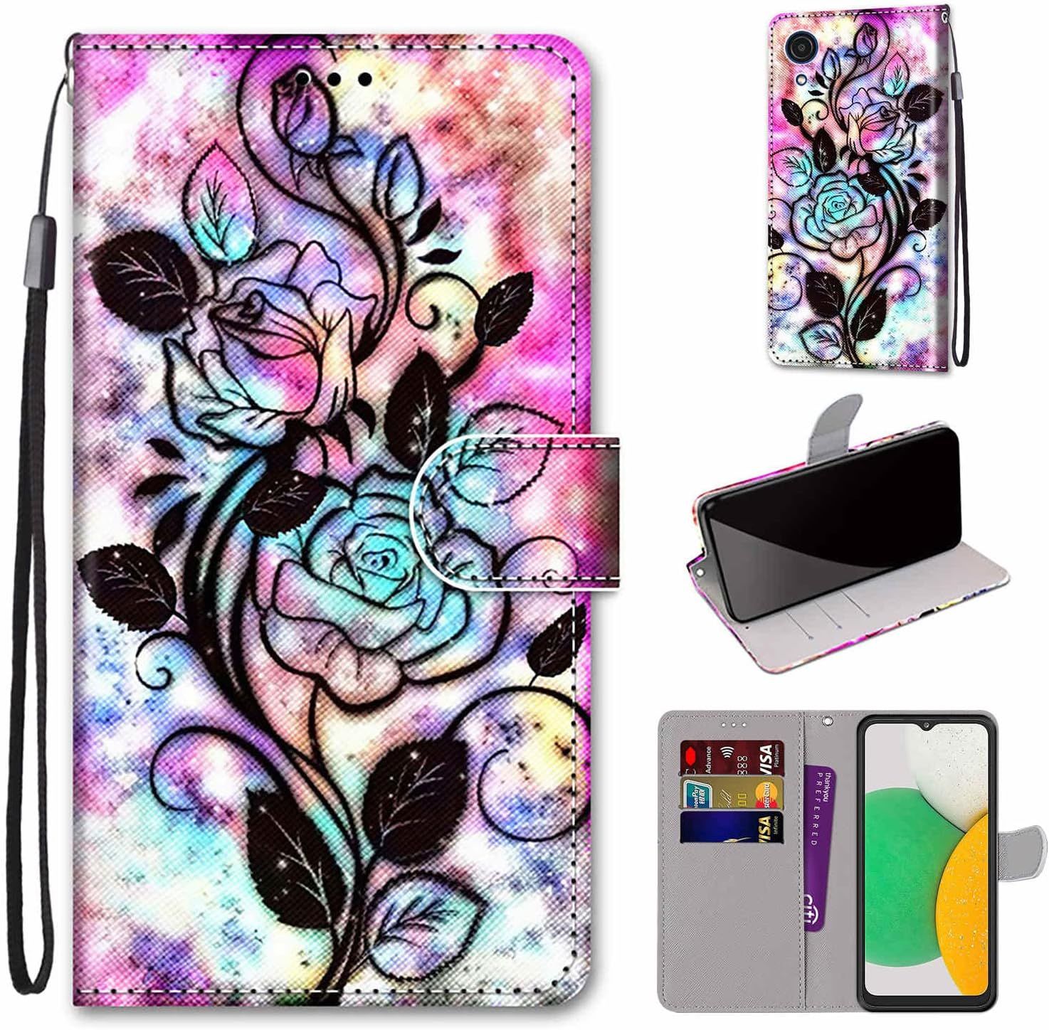 Coque Pour Samsung Galaxy A03 Core, Housse Etui Portefeuille... - 3
