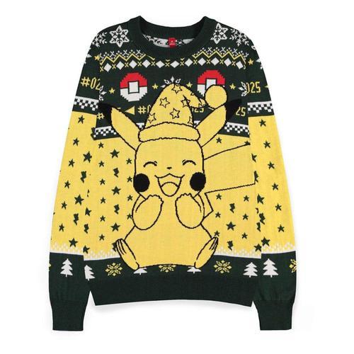 Difuzed Jersey Christmas Jumper Pikachu Pokemon
