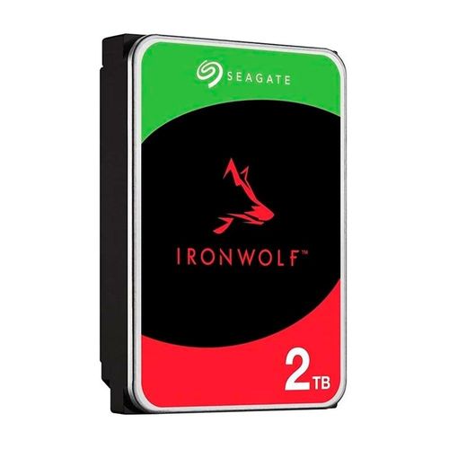 Seagate IronWolf ST2000VN003 - Disque dur - 2 To - interne - 3.5" - SATA 6Gb/s - 5400 tours/min - mémoire tampon : 256 Mo - avec 3 ans de Seagate Rescue Data Recovery