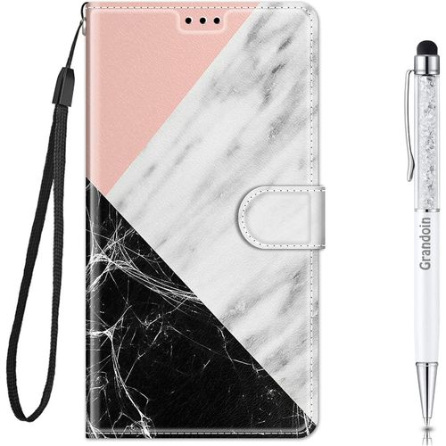 Coque Pour Xiaomi Redmi Note 4 / 4x, Mode Cratif Effet Bookstyle Dsign Tui De Protection Housse En Pu Cuir Avec Portefeuille Fermeture Magntique Fentes Pour Cartes (Marbre 2)