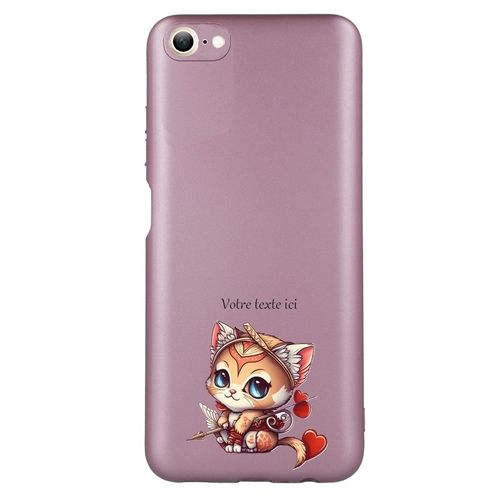 Coque Tpu Effet Metallique Rose Pour Iphone 7 8 Et Se Chat Et Samourai Kawaii Coeur