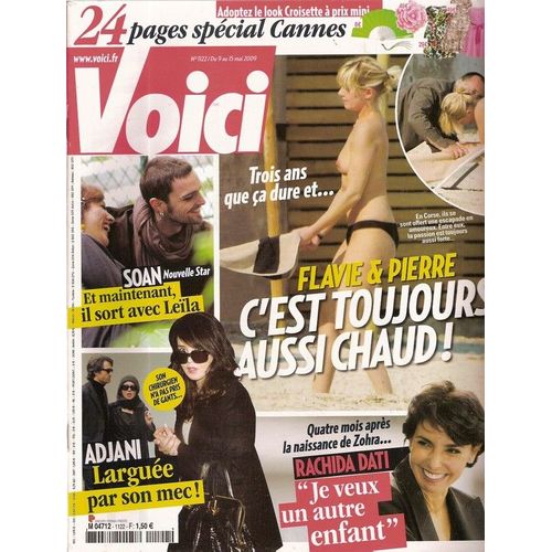 Voici  N° 001122 : Flavie Flament & Pierre, Soan & Leila, Isabelle Adjani, Rachida Dati, Sean Penn & Robin Wright, Silvio Berlusconi, Frédéric Lefebvre (Interview) Larry Wachiwski (Devient Une Femme)