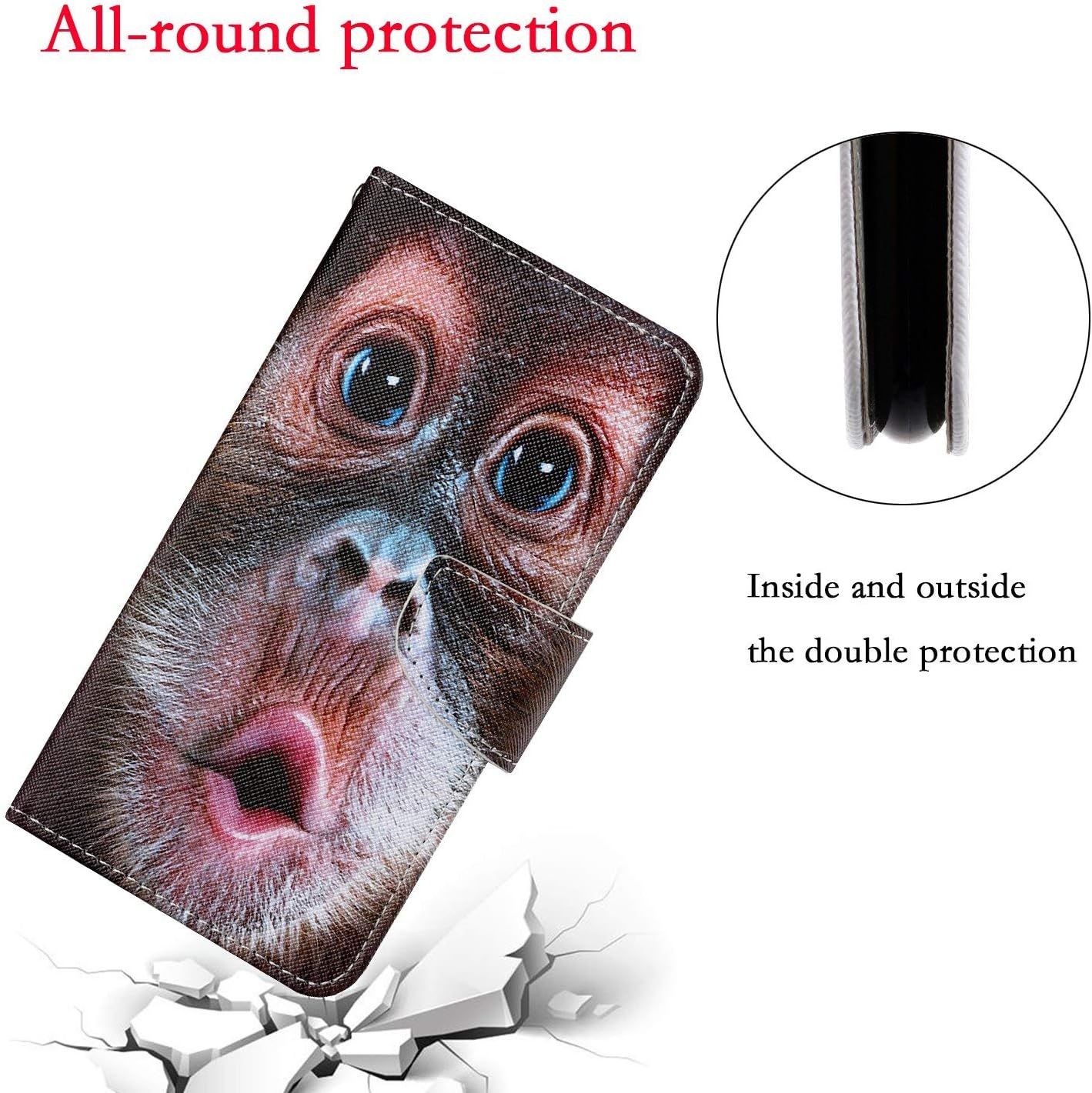 Coque Pour Huawei P Smart 2021, Protection Housse En Cuir Po... - 4