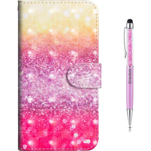 Coque Pour Xiaomi Redmi Note 9t / Note 9 5g, Bookstyle Flip Cover Tui De Protection Housse En Pu Cuir Avec Tpu Silicone Souple [3d] [Fente De Carte] [Fermeture Magntique] (Multicolore)