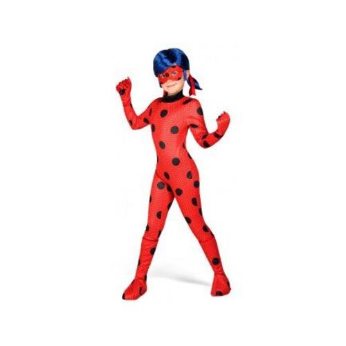 Deguisement Miraculous Ladybug Enfant 9/11 Ans - Combinaison + Gants + Couvre Bottes - Set Costume Et Accessoires + Carte