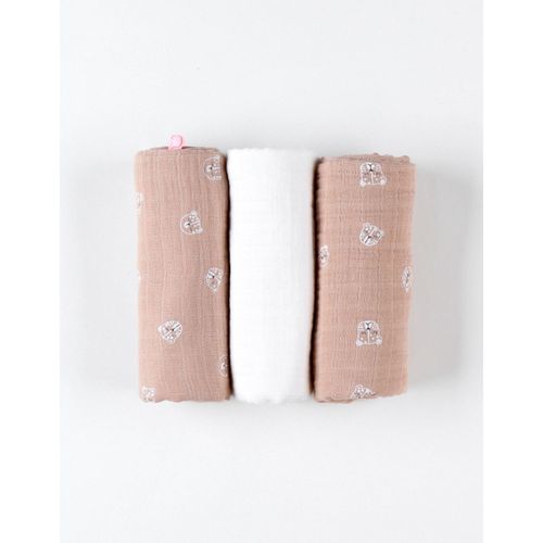 Lot De 3 Langes En Mousseline Félins - Noukie's