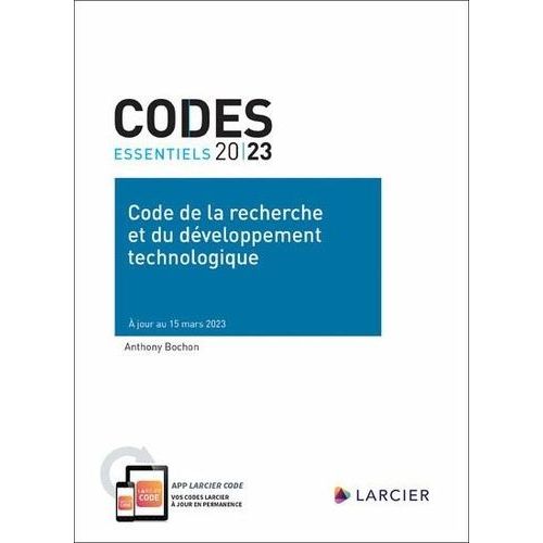 Code De La Recherche Et Du Développement Technologique