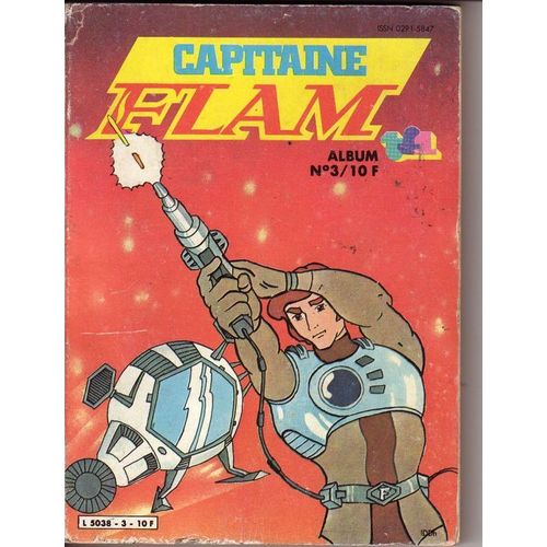 Capitaine Flam Poche - Reliure Des N° 7 Et 8 - Album  N° 3 : Le Super Robot Et La Tribu Des Monstres