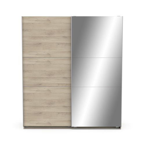 Armoire 2 Portes Coulissantes Et Miroir - L178,1 Cm