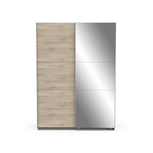 Armoire 2 Portes Coulissantes Et Miroir - L148 Cm