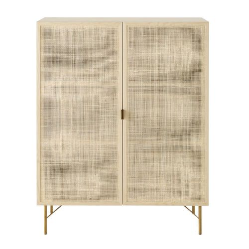 Armoire 2 Portes Cannage En Rotin
