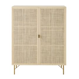 Armoire 2 Portes Cannage En Rotin