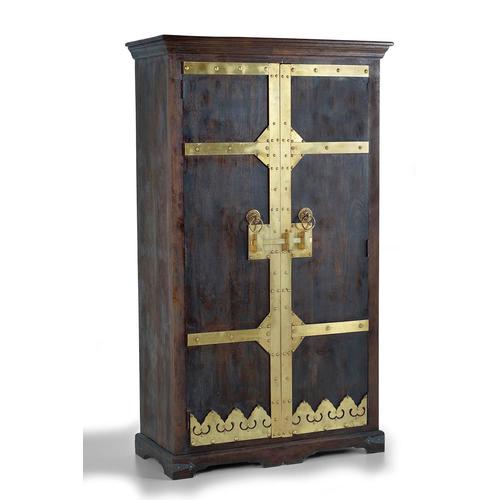 Armoire En Bois Et Détails En Bronze Noyer Foncé