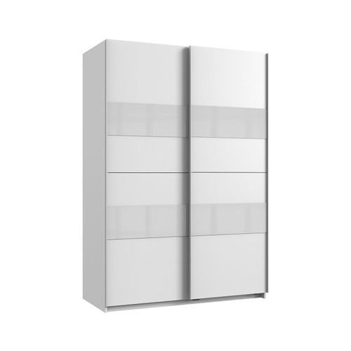 Armoire 2 Portes Coulissantes Avec Insert - L135 Cm