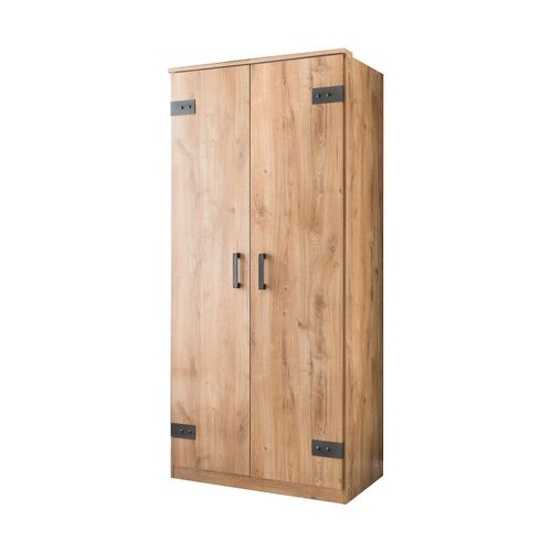 Armoire 2 Portes Décor Chêne - H199 Cm