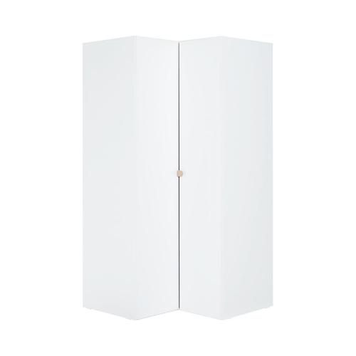 Armoire D'angle Blanche 2 Portes