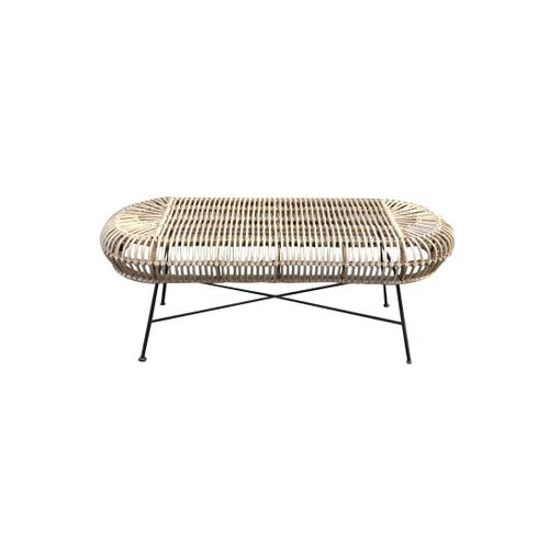 Banc Enfant Rotin Et Métal