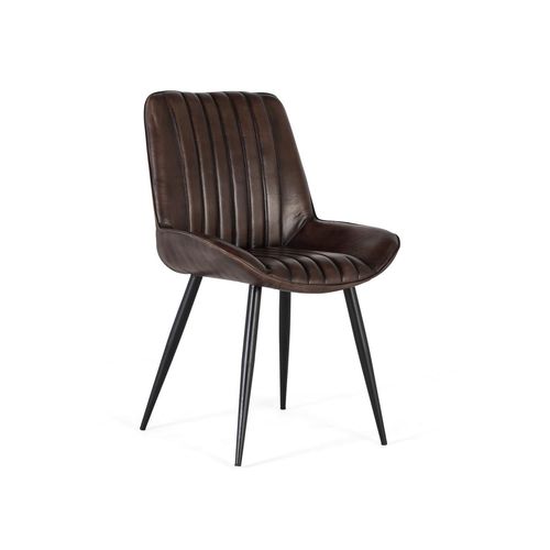 Banc En Cuir Et Pieds En Métal