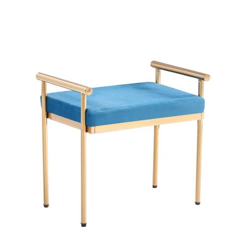 Banquette En Tissu Et Acier Inoxydable L 60 Cm