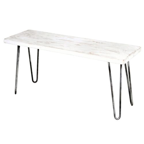 Banc En Bois De Couleur Blanc Vielli