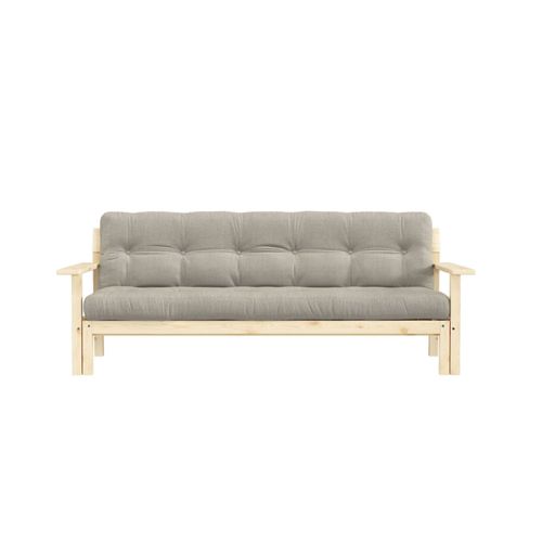 Canapé Convertible En Pin Massif Avec Futon Lin 2 Places