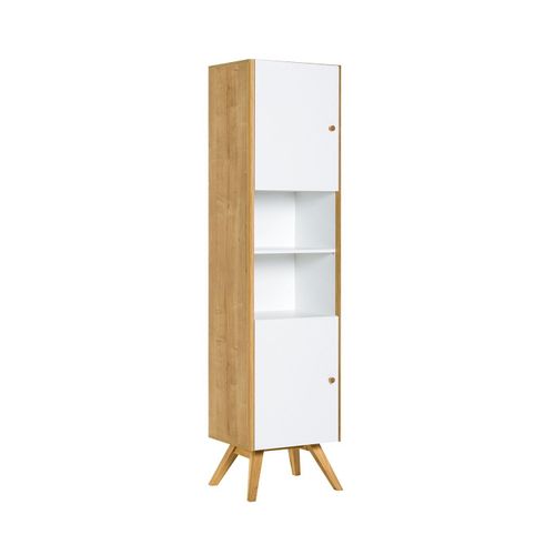 Bibliothèque 2 Portes Avec Étagère Centrale H207,5 Cm