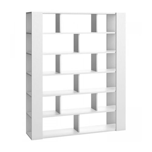 Bibliothèque Multi-Rangements H206 Cm - Blanc