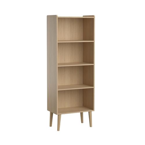 Bibliothèque 4 Étagères H164 Cm - Décor Chêne