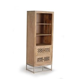 Étagère En Bois De Manguier Et Pieds En Métal