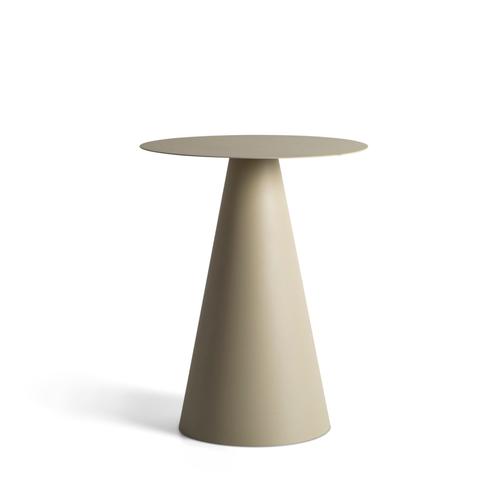 Table D'appoint En Métal Avec Finition Texturée Beige