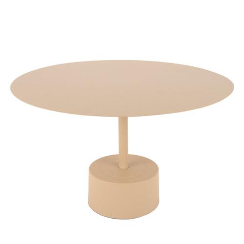 Table D'appoint Ronde En Métal D55cm Sable