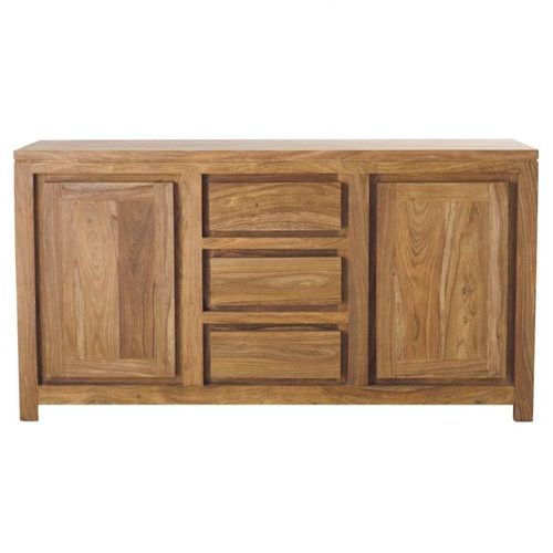 Buffet 2 Portes 3 Tiroirs En Sheesham Massif