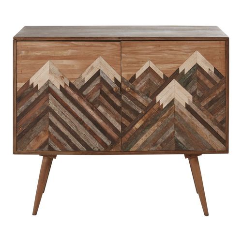 Buffet 2 Portes Lattes En Manguier Massif
