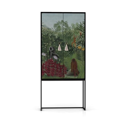 Buffet Armoire 2 Portes En Mdf Imprimé Sauvage