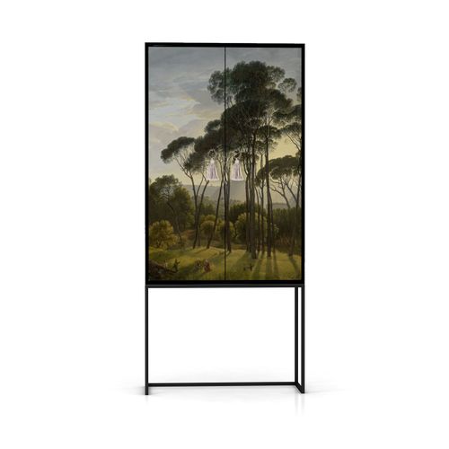 Buffet Armoire 2 Portes En Mdf Imprimé Forestier