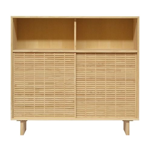 Buffet Haut En Bois De Pin Massif Naturel - 120 Cm