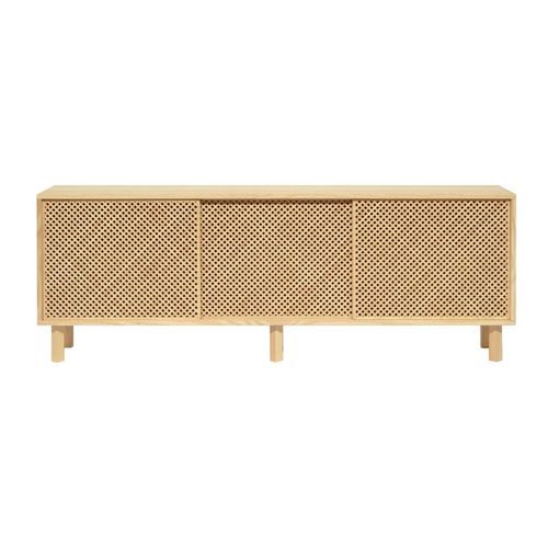 Buffet 3 Portes En Bois Massif Naturel - 180 Cm