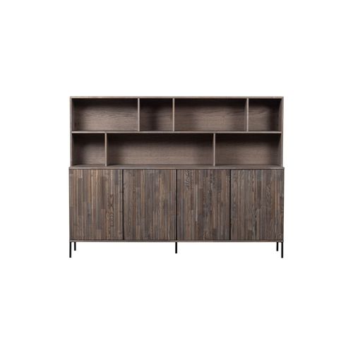 Armoire Murale 4 Portes En Chêne Marron