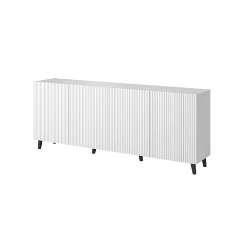 Buffet Bas Contemporain 200 Cm Blanc