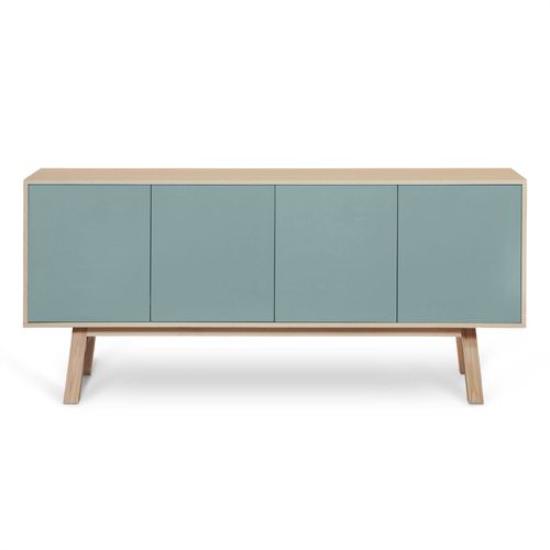 Buffet 4 Portes En Frêne 220 Cm, Hauteur 94 Cm