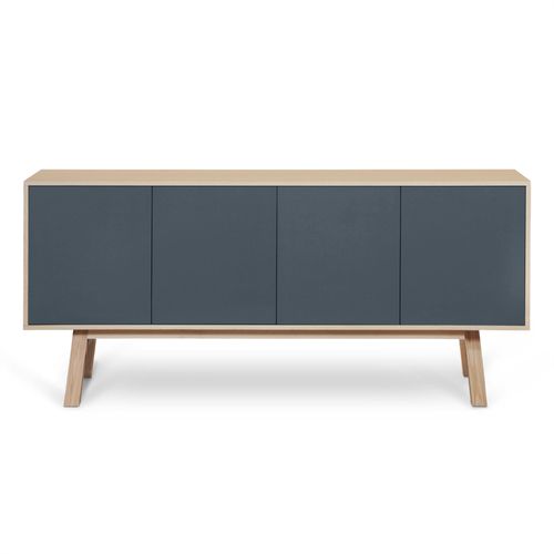 Buffet 4 Portes En Frêne 220 Cm, Hauteur 94 Cm