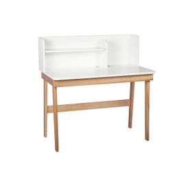 Bureau Enfant Bois Massif Blanc Et Bois